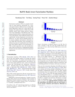 RaFM: Rank-Aware Factorization Machines