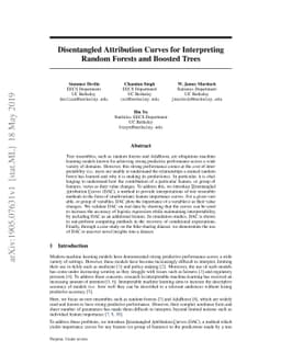 Disentangled Attribution Curves for Interpreting Random Forests and
  Boosted Trees