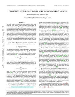 Independent Vector Analysis with more Microphones than Sources
