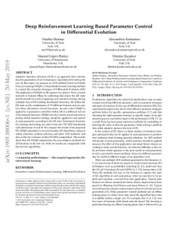 Deep Reinforcement Learning Based Parameter Control in Differential
  Evolution