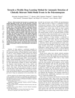 Towards a Flexible Deep Learning Method for Automatic Detection of
  Clinically Relevant Multi-Modal Events in the Polysomnogram
