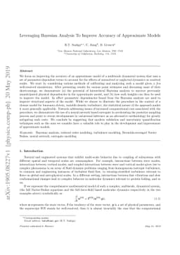 Leveraging Bayesian Analysis To Improve Accuracy of Approximate Models