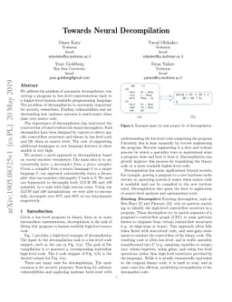Towards Neural Decompilation