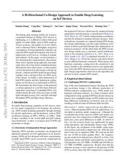 A Bi-Directional Co-Design Approach to Enable Deep Learning on IoT
  Devices