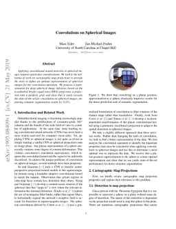 Convolutions on Spherical Images
