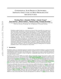 Conditional Sum-Product Networks: Imposing Structure on Deep
  Probabilistic Architectures