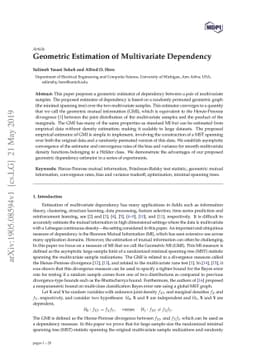 Geometric Estimation of Multivariate Dependency