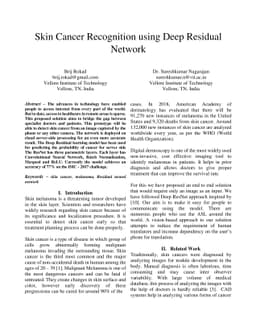 Skin Cancer Recognition using Deep Residual Network