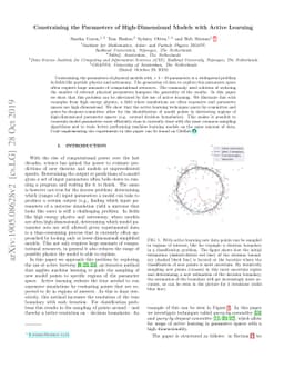 Constraining the Parameters of High-Dimensional Models with Active
  Learning