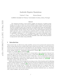 Auditable Register Emulations