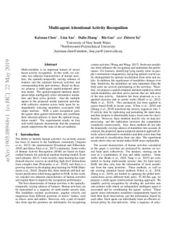 Multi-agent Attentional Activity Recognition