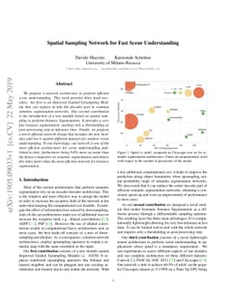 Spatial Sampling Network for Fast Scene Understanding
