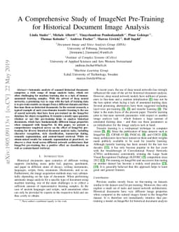 A Comprehensive Study of ImageNet Pre-Training for Historical Document
  Image Analysis