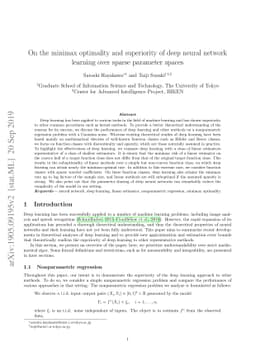 On the minimax optimality and superiority of deep neural network
  learning over sparse parameter spaces