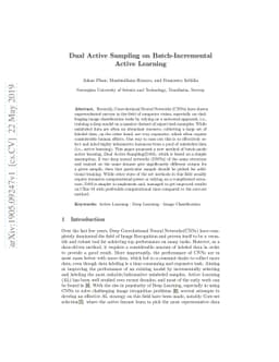 Dual Active Sampling on Batch-Incremental Active Learning