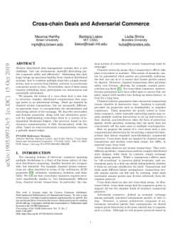 Cross-chain Deals and Adversarial Commerce