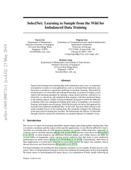 SelectNet: Learning to Sample from the Wild for Imbalanced Data Training