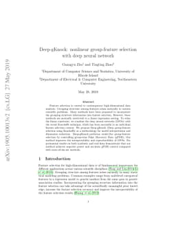 Deep-gKnock: nonlinear group-feature selection with deep neural network