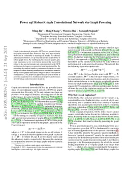 Power up! Robust Graph Convolutional Network via Graph Powering