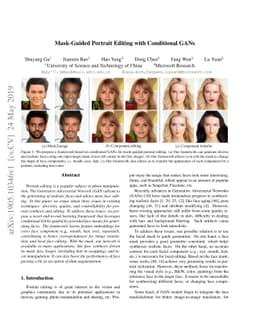 Mask-Guided Portrait Editing with Conditional GANs