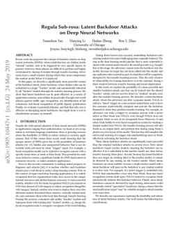 Regula Sub-rosa: Latent Backdoor Attacks on Deep Neural Networks