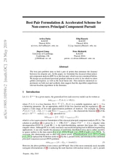 Best Pair Formulation & Accelerated Scheme for Non-convex Principal
  Component Pursuit