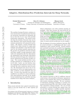 Adaptive, Distribution-Free Prediction Intervals for Deep Networks