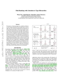 Path Ranking with Attention to Type Hierarchies