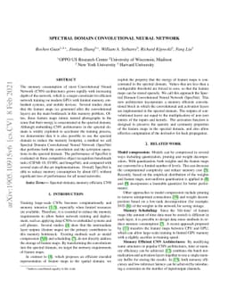 SpecNet: Spectral Domain Convolutional Neural Network
