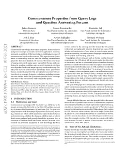 Commonsense Properties from Query Logs and Question Answering Forums