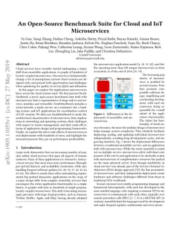 An Open-Source Benchmark Suite for Cloud and IoT Microservices