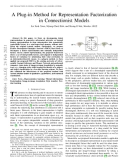 A Plug-in Method for Representation Factorization in Connectionist
  Models