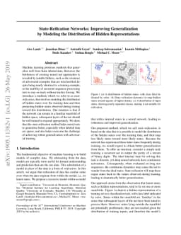 State-Reification Networks: Improving Generalization by Modeling the
  Distribution of Hidden Representations