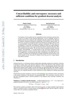 Concavifiability and convergence: necessary and sufficient conditions
  for gradient descent analysis