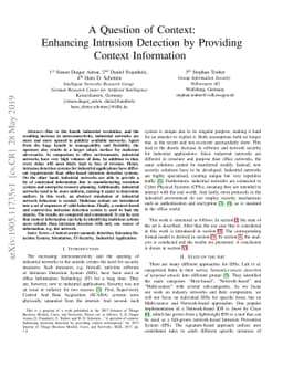 A Question of Context: Enhancing Intrusion Detection by Providing
  Context Information