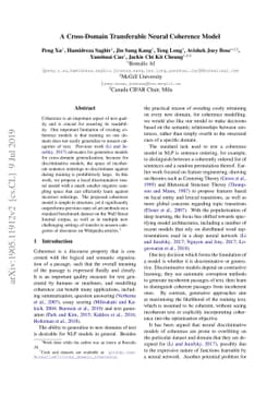 A Cross-Domain Transferable Neural Coherence Model