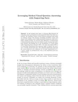 Leveraging Medical Visual Question Answering with Supporting Facts