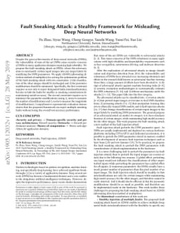Fault Sneaking Attack: a Stealthy Framework for Misleading Deep Neural
  Networks