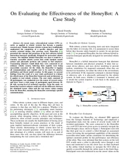 On Evaluating the Effectiveness of the HoneyBot: A Case Study