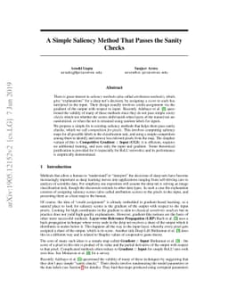 A Simple Saliency Method That Passes the Sanity Checks