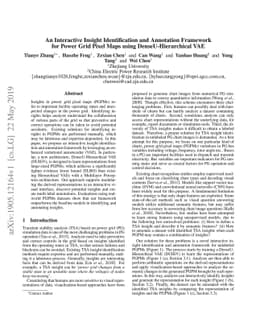 An Interactive Insight Identification and Annotation Framework for Power
  Grid Pixel Maps using DenseU-Hierarchical VAE