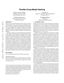 Weakly-paired Cross-Modal Hashing