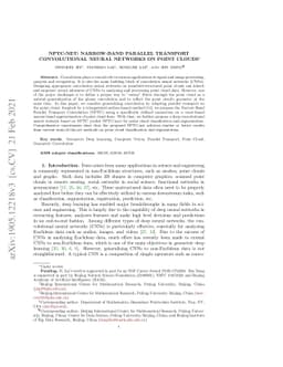 NPTC-net: Narrow-Band Parallel Transport Convolutional Neural Network on
  Point Clouds