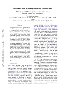 Word-order biases in deep-agent emergent communication