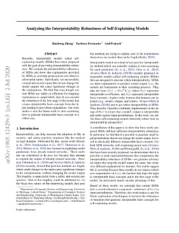 Analyzing the Interpretability Robustness of Self-Explaining Models