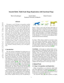 Smooth Shells: Multi-Scale Shape Registration with Functional Maps