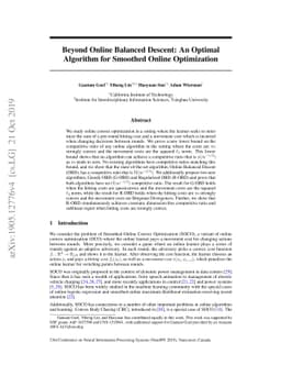 Beyond Online Balanced Descent: An Optimal Algorithm for Smoothed Online
  Optimization