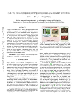 CS-R-FCN: Cross-supervised Learning for Large-Scale Object Detection