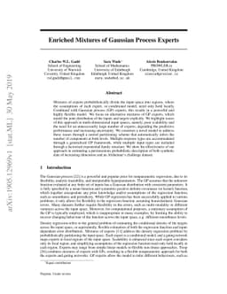 Enriched Mixtures of Gaussian Process Experts