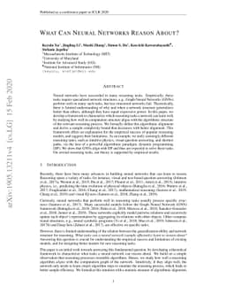 What Can Neural Networks Reason About?